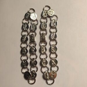 Sarah Coventry vintage bracelets two silver tone flower bar clasp